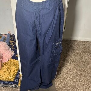Navy Blue Cargo Pants for Men